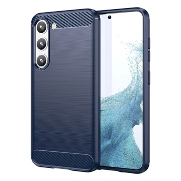 Husa Samsung Galaxy S22 Ultra 5G Techsuit Carbon Silicone, Blue - Img 1