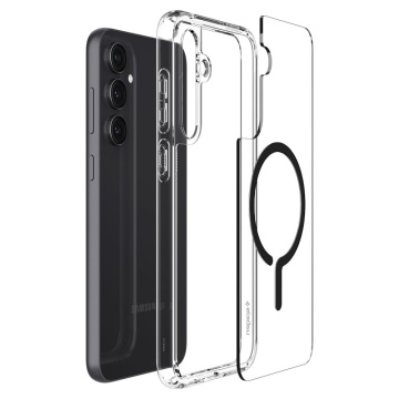 Husa Samsung Galaxy S23 FE Spigen Ultra Hybrid MagSafe OneTap Ring- Transparent - Img 5