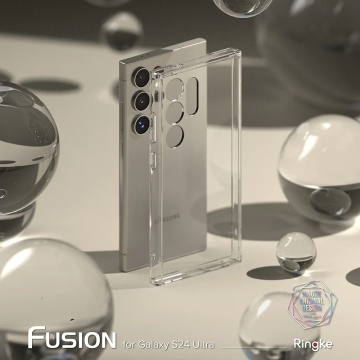 Husa Samsung Galaxy S24 Ultra Ringke - Fusion X, Transparent - Img 3