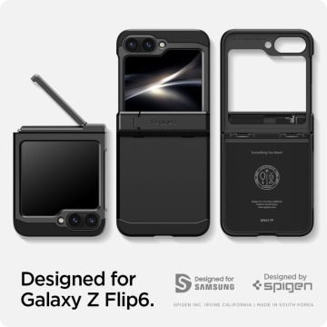 Husa Samsung Galaxy Z Flip 6 Spigen Tough Armor - Negru - Img 7