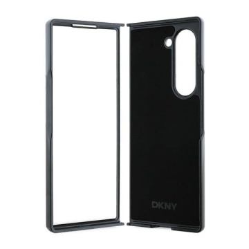 Husa Samsung Galaxy Z Fold6 - DKNY Leather Chequered Pattern Printed Stripes (DKHCZFD6PCPTSSKZ) - Black - Img 2