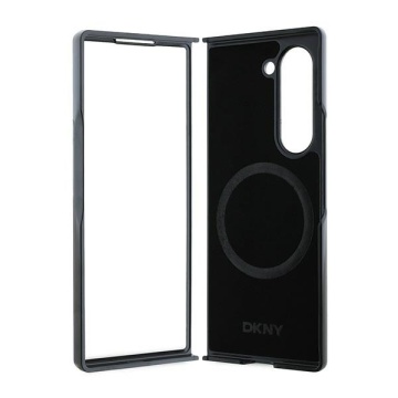 Husa Samsung Galaxy Z Fold6 - DKNY Leather Repeat Pattern Bottom Stripe (DKHMZFD6PSOSPW) - Brown - Img 3