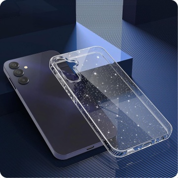 Husa sclipici Samsung Galaxy A55 5G Techsuit SparkleSkin, transparenta - Img 4
