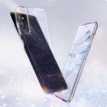 Husa sclipici Samsung Galaxy S21 FE 5G Techsuit SparkleSkin - Transparent - Img 4