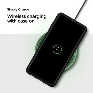 Husa Spigen Samsung Galaxy S10 Rugged Armor - Negru - Img 3