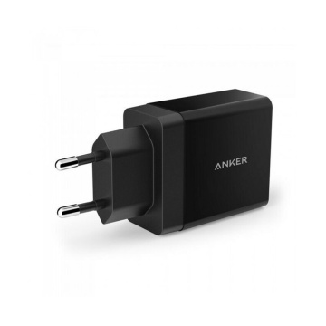 Incarcator de perete Anker (A2021L11) - 2 x USB, 24 W, PowerIQ - Negru - Img 4