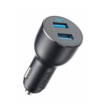 Incarcator masina dual USB Anker PowerDrive III, 36W, negru - Img 1