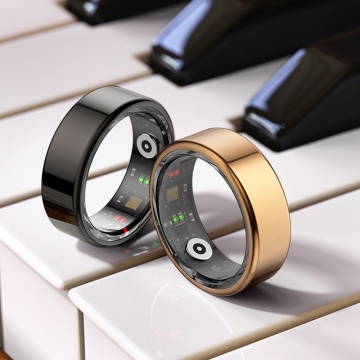 Inel Smart Techsuit (R02) - Unisex, Monitorizeaza ritmul cardiac, HRV, Saturatia de oxigen, Somn, Fitness, Dimensiune 20,6 mm - Rose Gold - Img 7