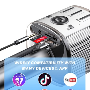 Microfon karaoke, wireless, portabil Yesido KR10 - Negru - Img 4