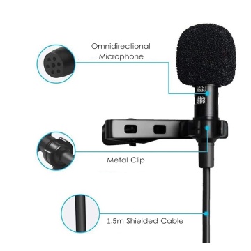 Microfon lavaliera cu fir Techsuit WL2, Type-C, Jack - Negru - Img 7