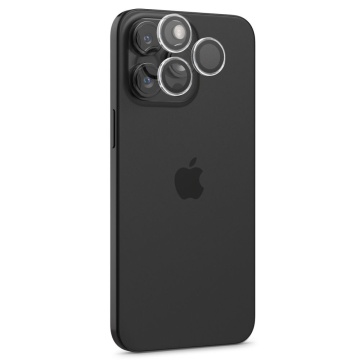 [Pachet 2x] Folie sticla camera iPhone 14 Pro Spigen Glas.tR Optik EZ Fit Pro - Transparent - Img 3
