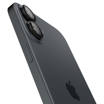 [Pachet 2x] Folie sticla camera iPhone 16 Plus Spigen Glas.tR Optik EZ Fit Pro - Clear - Img 2