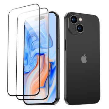 Pachet 2x] Folie sticla iPhone 15 Plus ESR Tempered Glass, Negru - Img 5