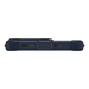 [Pachet 360°] Husa + folie iPhone 15 ESR Armor Tough Kickstand HaloLock, albastru/transparenta - Img 2