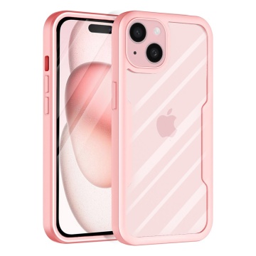 [Pachet 360°] Husa + folie iPhone 15 Plus Techsuit ColorVerse, Roz - Img 1