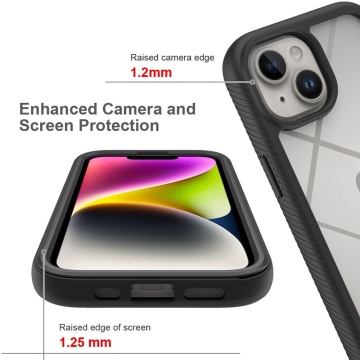 [Pachet 360°] Husa + folie iPhone 15 Plus Techsuit Defense, Negru - Img 2