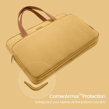 Servieta laptop 14 inch, 4 compartimente Tomtoc KF2313571- Galben - Img 6