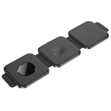 Stație de încărcare Unique (CQ4) - pentru telefon, căști și ceas, design pliabil, 15 W Hoco- negru - Img 5