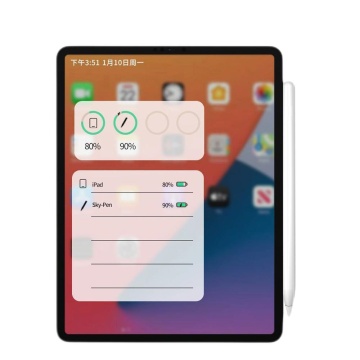 Stylus pen activ pentru iPad cu Palm Rejection Techsuit M2, Alb - Img 2