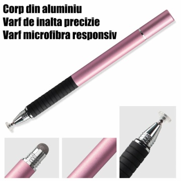 Stylus Pen Techsuit, 2in1 Universal, Android, iOS, JC02 - Roz Deschis - Img 5