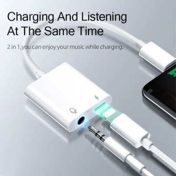 Adaptor audio mufa Jack 3.5mm, iPhone JoyRoom, 18W, S-Y105 - Alb - Img 2