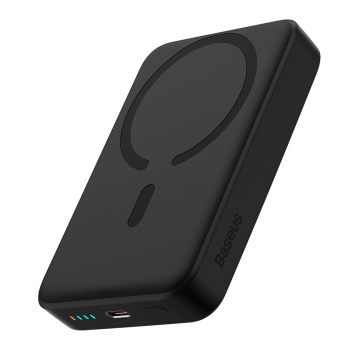 Baterie Externa USB-C, MagSafe, 10000mAh, 30W - Baseus Mini (PPCX110201) - Black - Img 1