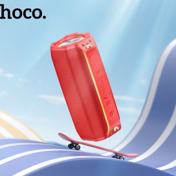 Boxa wireless 10W, curea de umar Hoco HC23, TF, USB, FM - Gri - Img 2
