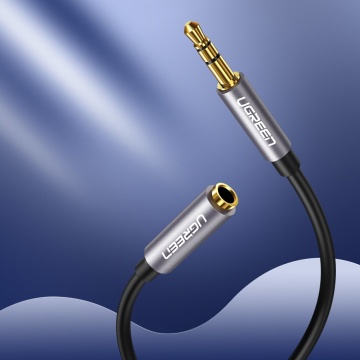 Cablu audio Ugreen, auxiliar 3.5 mm mini Jack, prelungitor 2m, 10594 - Negru - Img 3