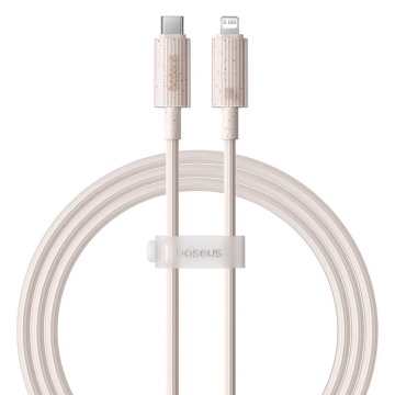 Cablu date tip C, iPhone Baseus, 20W, 2m, P10360201421-01 - Roz - Img 1