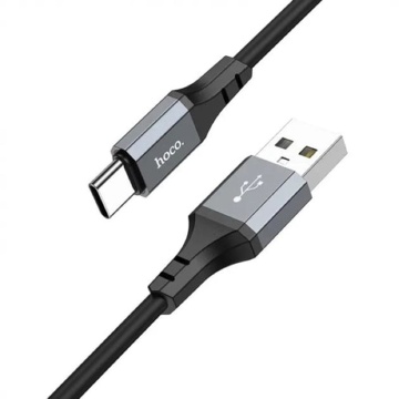Cablu de date Hoco (X92) - USB la tip C, 3A, 3m - Negru - Img 3