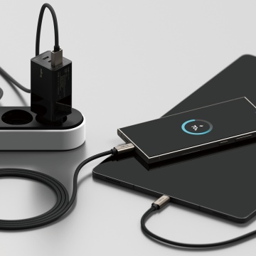 Cablu de date Ringke - USB la Type-C, 60W, 1m - Negru - Img 3