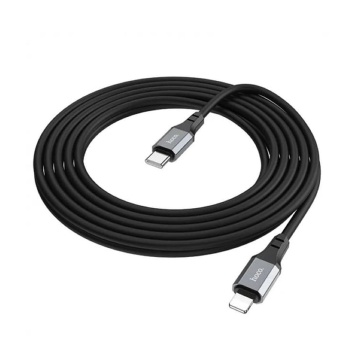 Cablu de date Type-C la Lightning, 20W, 3m Hoco X92, negru - Img 5