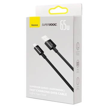 Cablu de date USB-C Super VOOC 65W Baseus, CAYS001001 - Negru - Img 7