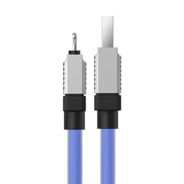 Cablu de date USB la Lightning Baseus, 2.4A, 2m, CAKW000503 - Albastru - Img 4