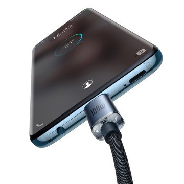 Cablu Fast Charging tip C Baseus 100W, 1.2m, CAJY000601 - Negru - Img 3