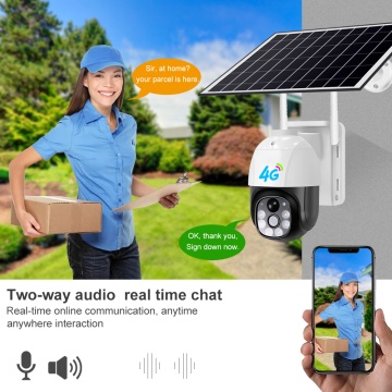 Camera de supraveghere cu panou solar Techsuit, full HD - Alb - Img 4