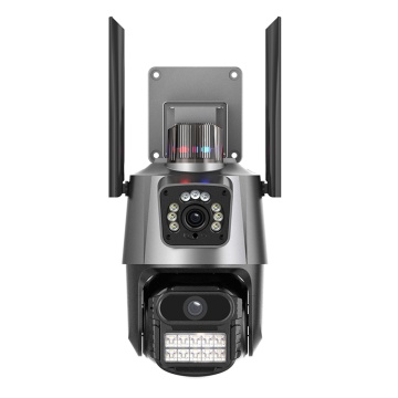 Camera de supraveghere Wi-Fi cu alarma Techsuit C11X, P11-QQ6 - Negru - Img 1