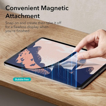 Folie pentru iPad Air 13 (2024) - ESR Paper-Feel Magnetic - Clear - Img 2