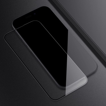 Folie sticla iPhone 15 Plus Lito 2.5D Full Glue, negru - Img 2