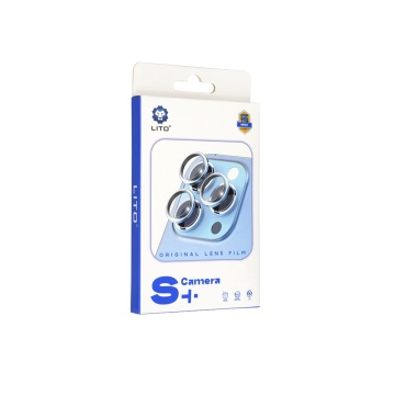 Folie sticla iPhone 16 Plus Lito S+ Camera Protector - Argintiu - Img 2