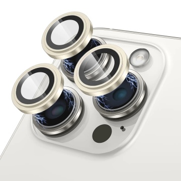 Folie sticla iPhone 16 Pro Lito S+ Camera Protector - Galben Titan - Img 1