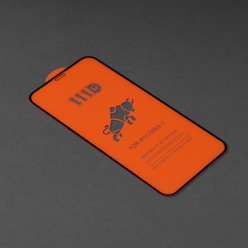 Folie sticla iPhone XR Techsuit 111D Full Glue Full Cover, Negru - Img 3