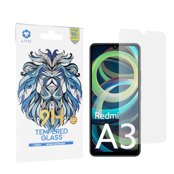 Folie sticla Xiaomi Redmi A3 Lito 9H Tempered Glass - Transparent - Img 1