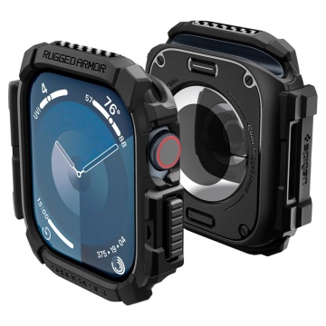 Husa Apple Watch 10 42mm Spigen Rugged Armor - Negru - Img 1