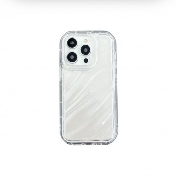 Husa din silicon IPhone 14 Pro, transparenta, striații - Img 1