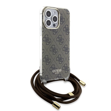 Husa Guess Crossbody Cord 4G Print iPhone 15 Pro GUHCP15LHC4SEW -Maro - Img 4