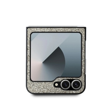 Husa Guess Glitter Script Samsung Galaxy Z Flip6 cu sclipici GUHCZF6HGGSHD- Auriu - Img 2