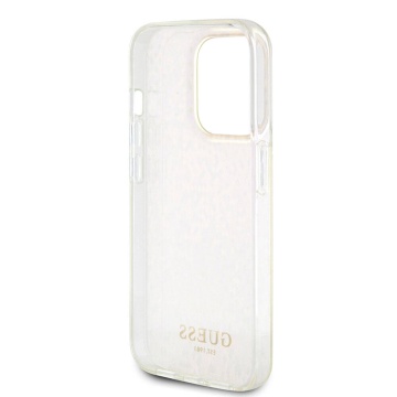 Husa Guess Hardcase IML Faceted Mirror Disco Iridescent iPhone 15 Pro Max GUHCP15XHDECMP - Roz - Img 3
