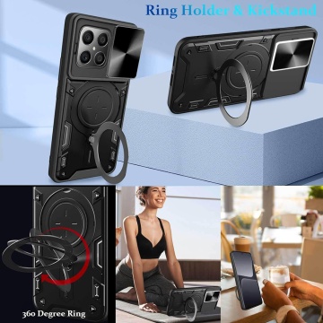 Husa Honor X8 5G Techsuit CamGuard Pro - Rosu - Img 4