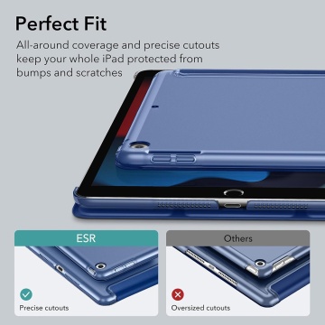 Husa iPad 8 10.2" (2020) ESR Ascend Trifold- Albastru - Img 2